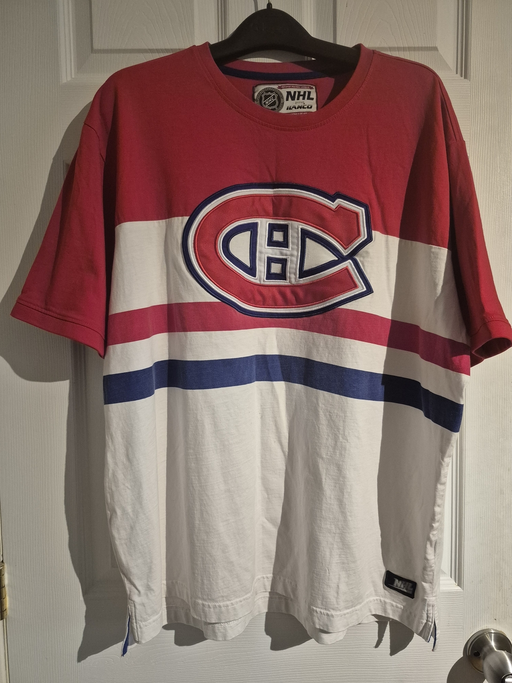 NHL Red White and Blue Montreal Canadiens Short Sleeve Tee